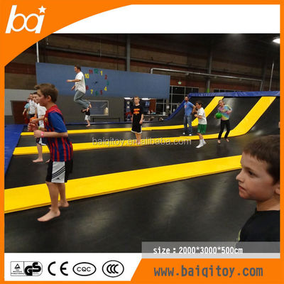Big Bounce High Quality Amusement Hot Selling Funny Indoor Trampoline Park with Slides