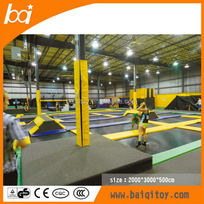 Big Bounce High Quality Amusement Hot Selling Funny Indoor Trampoline Park with Slides