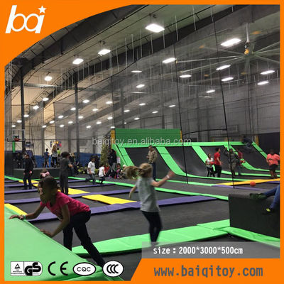 Big Bounce High Quality Amusement Hot Selling Funny Indoor Trampoline Park with Slides