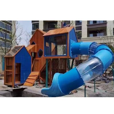 Outdoor Playhouse Garden Building Customised Children Wooden Outdoor Playgrounds Wooden Play House