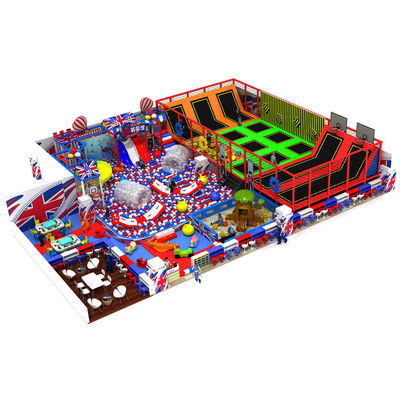 2018 New Trampolines Park with Many Games Like Ninja Course and Indoor Playground