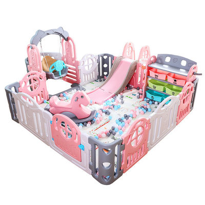 Baby Safety Playpen, Game Board Style Children Play Fence,Colored Plastic Fence for European Standard Indoor Playground Slides