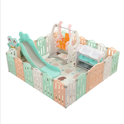 Baby Safety Playpen, Game Board Style Children Play Fence,Colored Plastic Fence for European Standard Indoor Playground Slides
