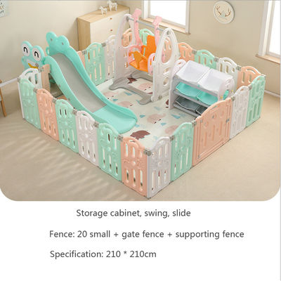 Baby Safety Playpen, Game Board Style Children Play Fence,Colored Plastic Fence for European Standard Indoor Playground Slides