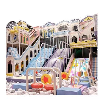 Playground Children Adventure Play Center Indoor Ball Pool Trampoline Big Slide Indoor Playground for Kids