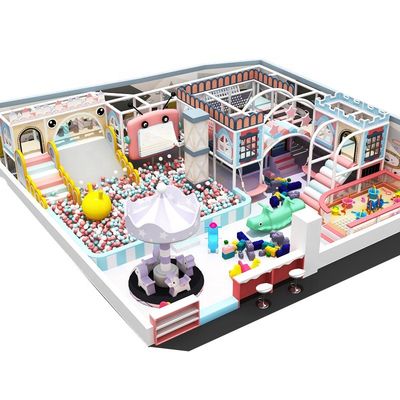 Playground Children Adventure Play Center Indoor Ball Pool Trampoline Big Slide Indoor Playground for Kids