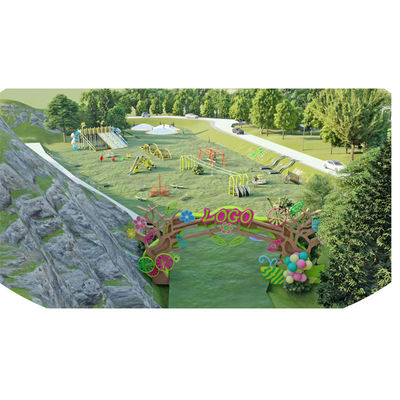 Children's Trampoline Park Indoor and Outdoor Net Red Non-standard Non-power Swing Climbing Amusement