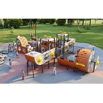 Large Outdoor Non-standard Stainless Steel Slide Aerial Themed Amusement Equipment Wooden Homeuse Swing and Set Platform