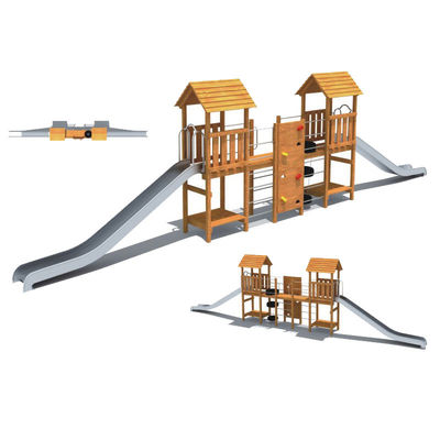 Popular Park Kids Children Stainless Steel Tube Slide Outdoor Playground for Sales