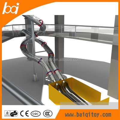 Stainless Steel Spiral Slides, Custom Interior Stainless Steel Slides Factory