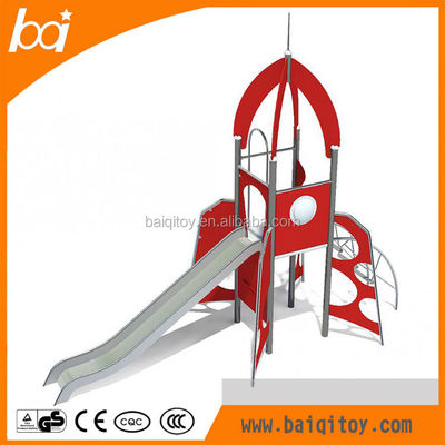 Outdoor Stainless Steel Slide on the Playground for Children and Adults Climbing Slide Combination