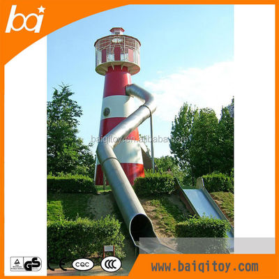 Outdoor Stainless Steel Slide on the Playground for Children and Adults Climbing Slide Combination