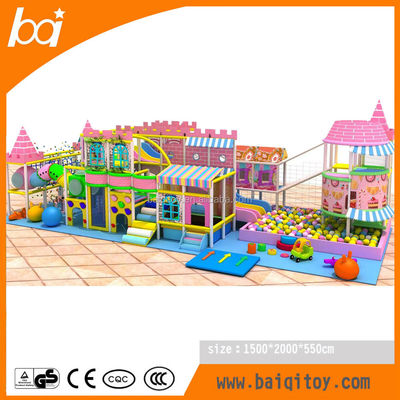 Baiqi Special Kids Castle Used Indoor Amusement Park Equipment With Ball Pool