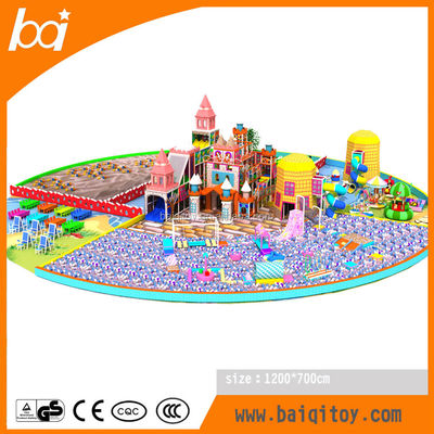 Baiqi Special Kids Castle Used Indoor Amusement Park Equipment With Ball Pool