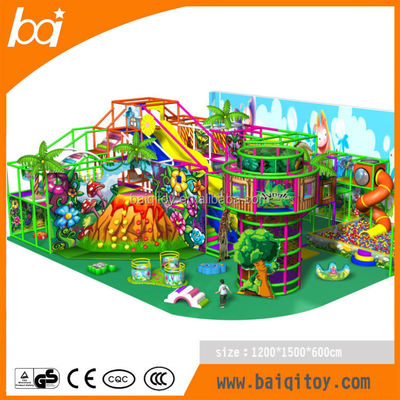 Baiqi Space Spinner Kids Electronic Soft Play Child Indoor Play Structure with Slide