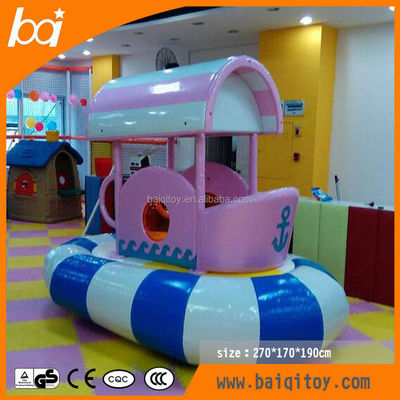 Baiqi Space Spinner Kids Electronic Soft Play Child Indoor Play Structure with Slide
