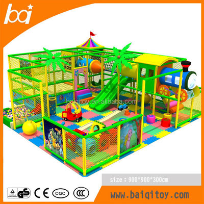 Baiqi Space Spinner Kids Electronic Soft Play Child Indoor Play Structure with Slide